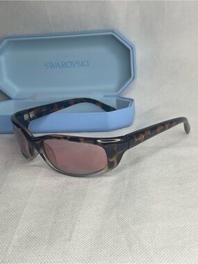 Vintage Serengeti Sunglasses Bromo 6766 Tortoise Pink Gradient Lens Italian Made